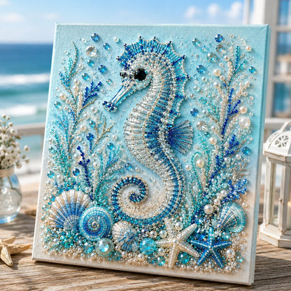 🔥 Up To 61% OFF Sale - 🌊✨ Ocean Theme Pearl Art DIY Kit – Relaxing DIY Craft to Create Stunning Coastal Artwork