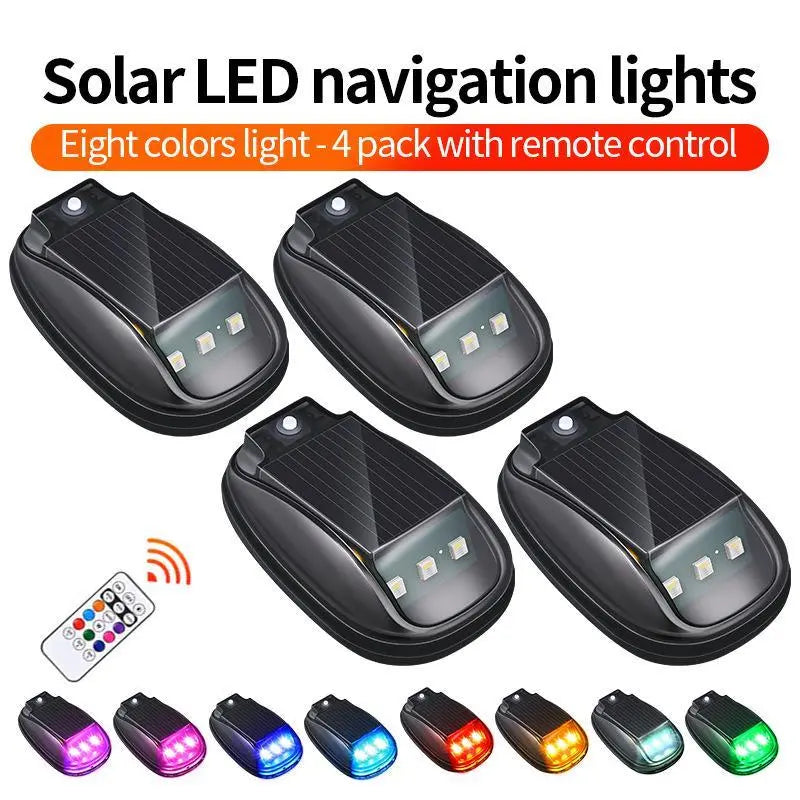 🚗 Solar Car Roof RGB Light | Remote Control LED Strobe Lamp