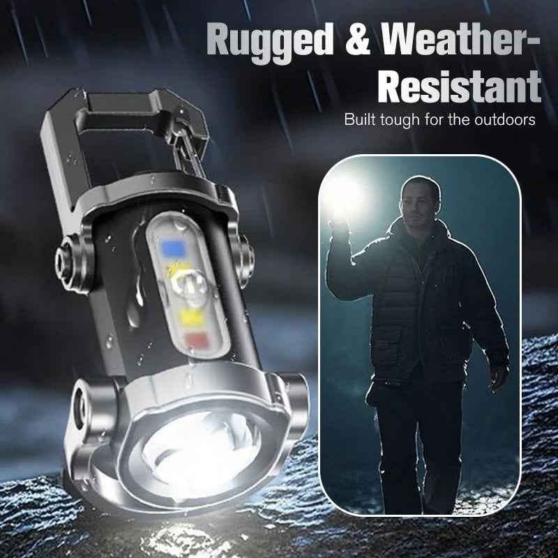 Portable & Rechargeable Bright Keychain Flashlight 🔋🔦