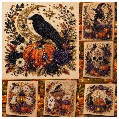 🔥 Up To 60% OFF Sale👻Halloween Pearl Art DIY Kit – Turn Tiny Pearls into Spooky-Cute Magic🧙