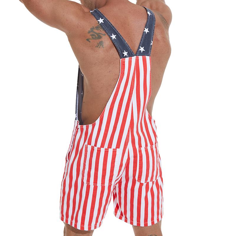 🗽Last Day 50% OFF🔥American Flag Overalls Shorts