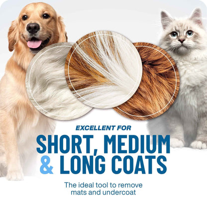 🏆 Professional Detangling Tool For Dogs And Cats – Gentle On Skin✂️🔥