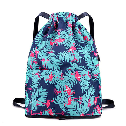 🔥Drawstring Foldable Large Capacity Travel Sports Backpack