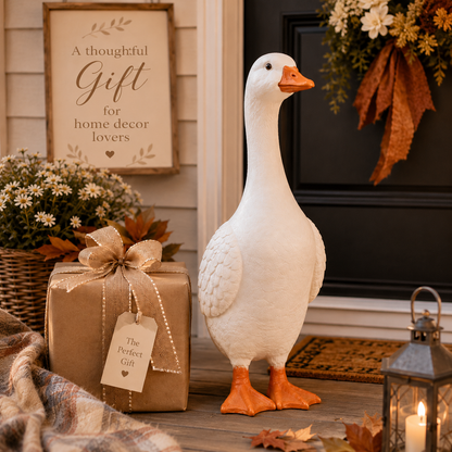 🪿 Classic Porch Goose Statue – Cozy Country Charm for Every Season🌿