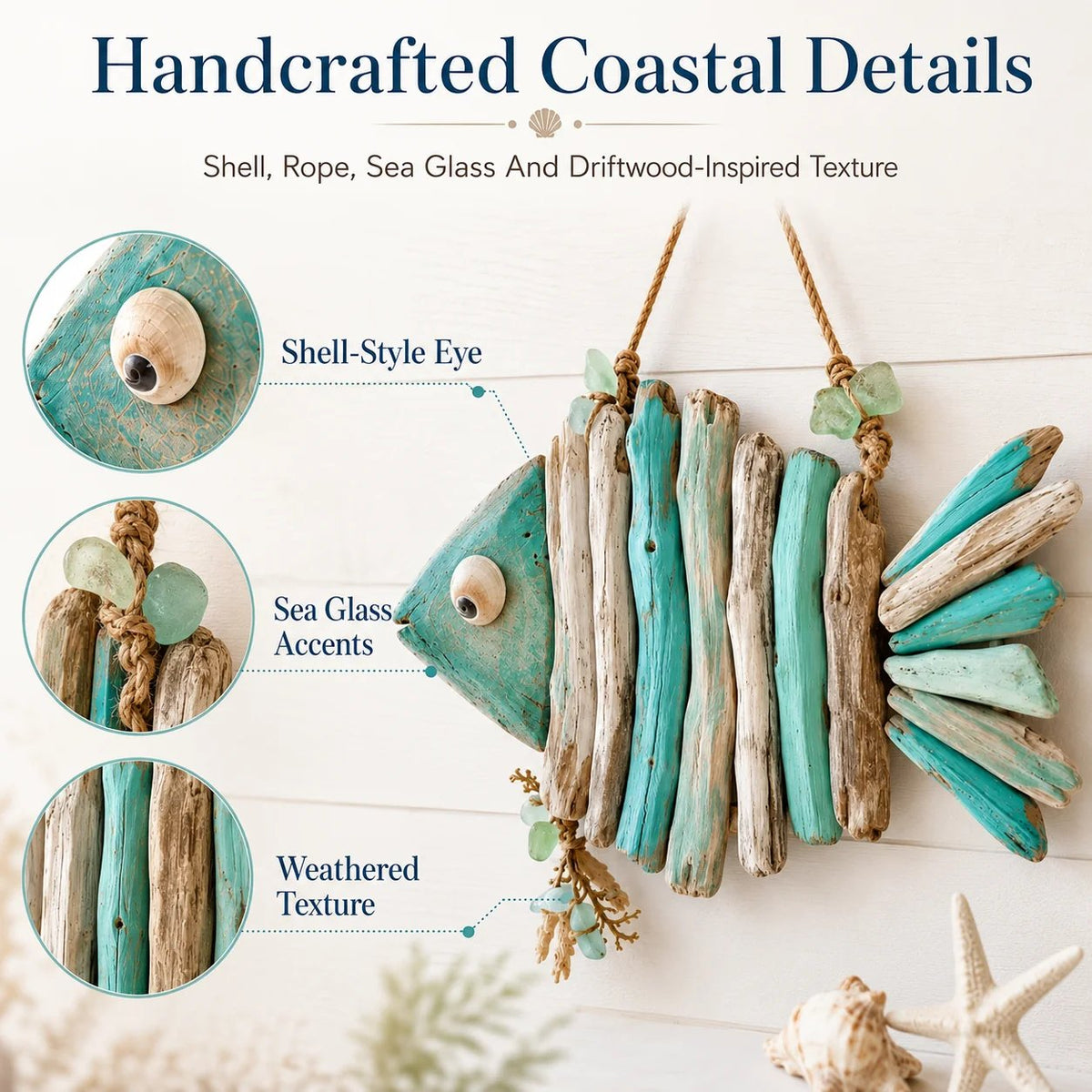 🌊Lighted Coastal Fish Wall Decor