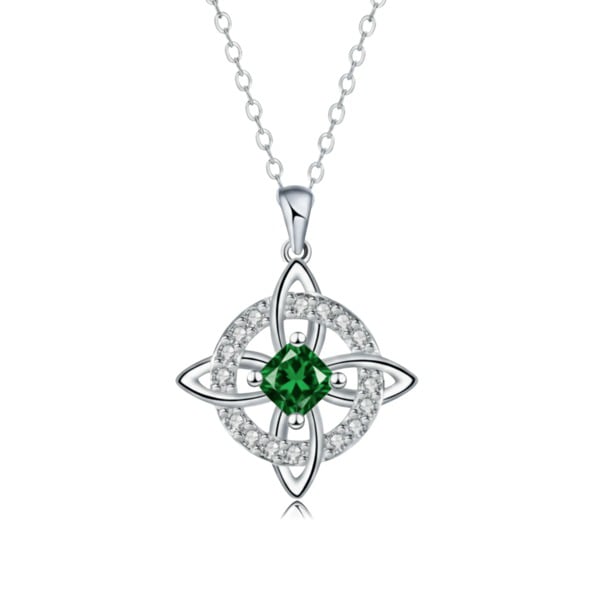 Mystical Birthstone Witches Knot Necklace – Natural Crystal 🔮💞Protect Your Loved Ones