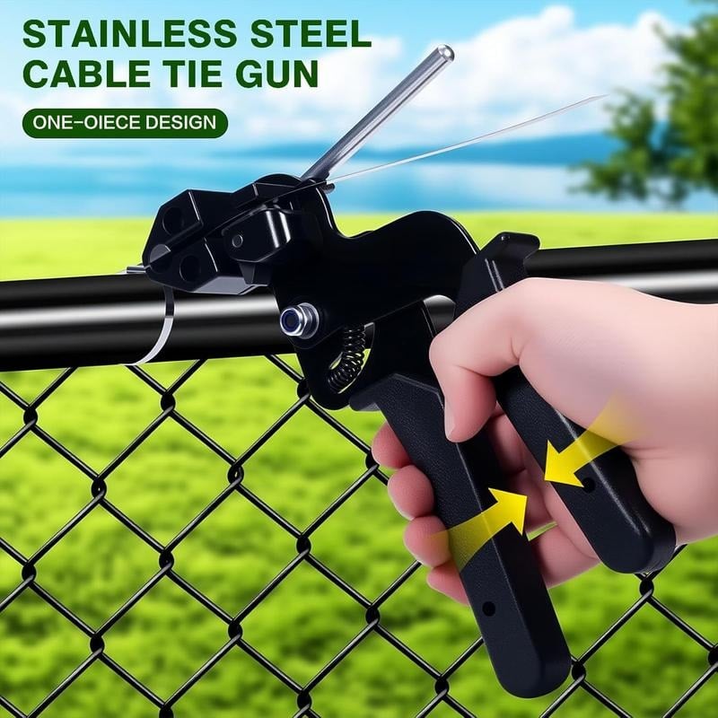 ⚡ Stainless Steel Cable Tie Tool | Fast Tightening & Cutting Gun