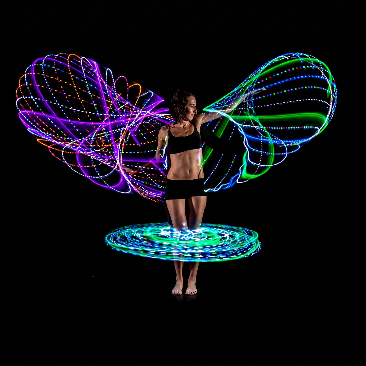 🌈LED Colorful Fitness Dance Hoop For Adult & Kid