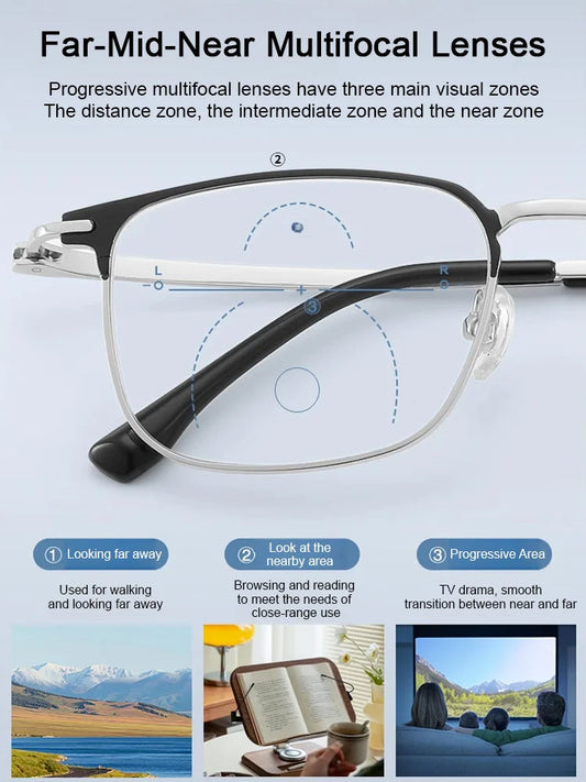🔥Best Selling 50% Off👓Automatic zoom anti-blue light presbyopia glasses