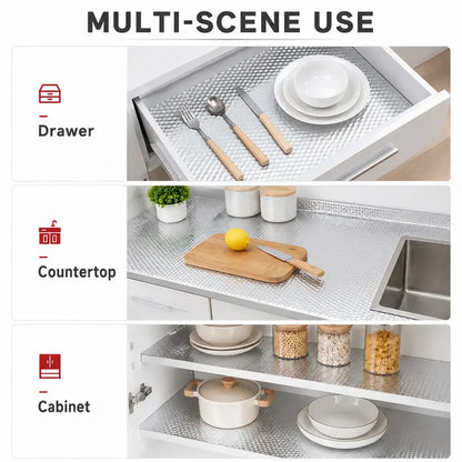 🎁Last Day Promotion 49% OFF🔥Kitchen Peel and Stick Wallpaper Backsplash Waterproof Kitchen Stickers - Silver / Buy 1