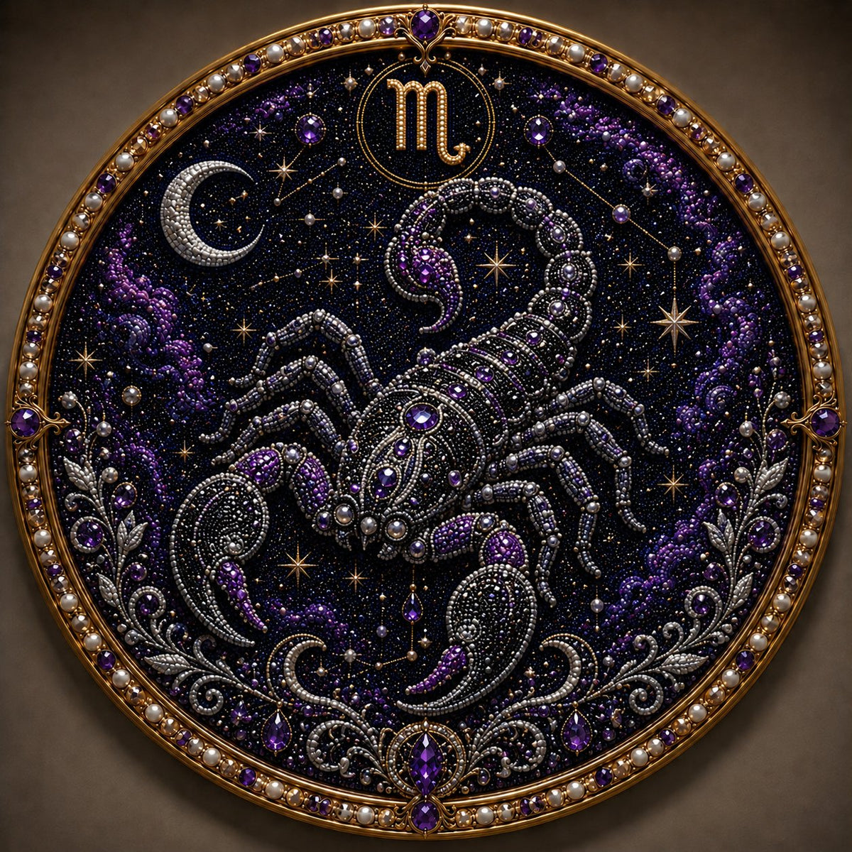 🔥 Last Day 49% OFF - 💎 12 Zodiac Signs Pearl Art Kit ♈💫 Bring Every Zodiac Sign to Life with Pearls