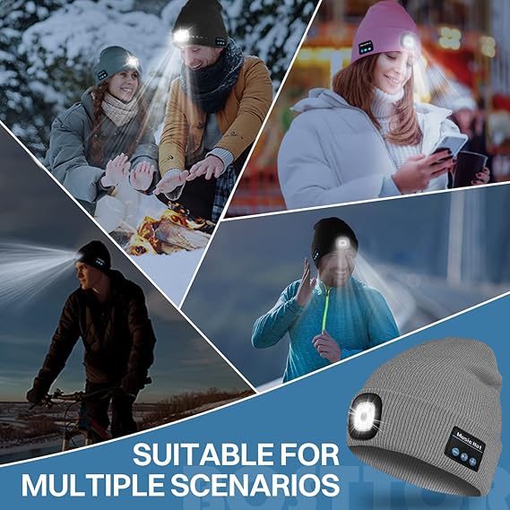 🔥🎄LED Bluetooth Beanie