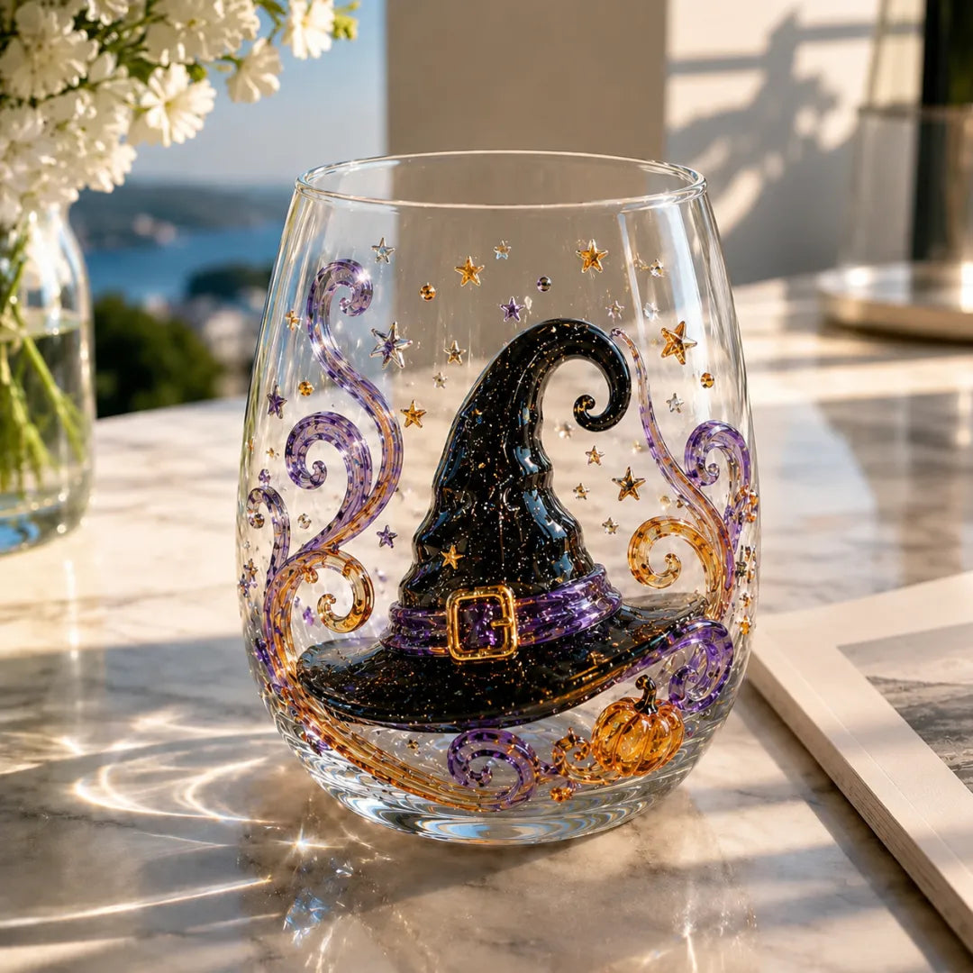 🔥 LAST DAY-60% OFF | 🎃 8-Piece 3D Sculpted Halloween Glass Set - Perfect for parties and cozy autumn bars