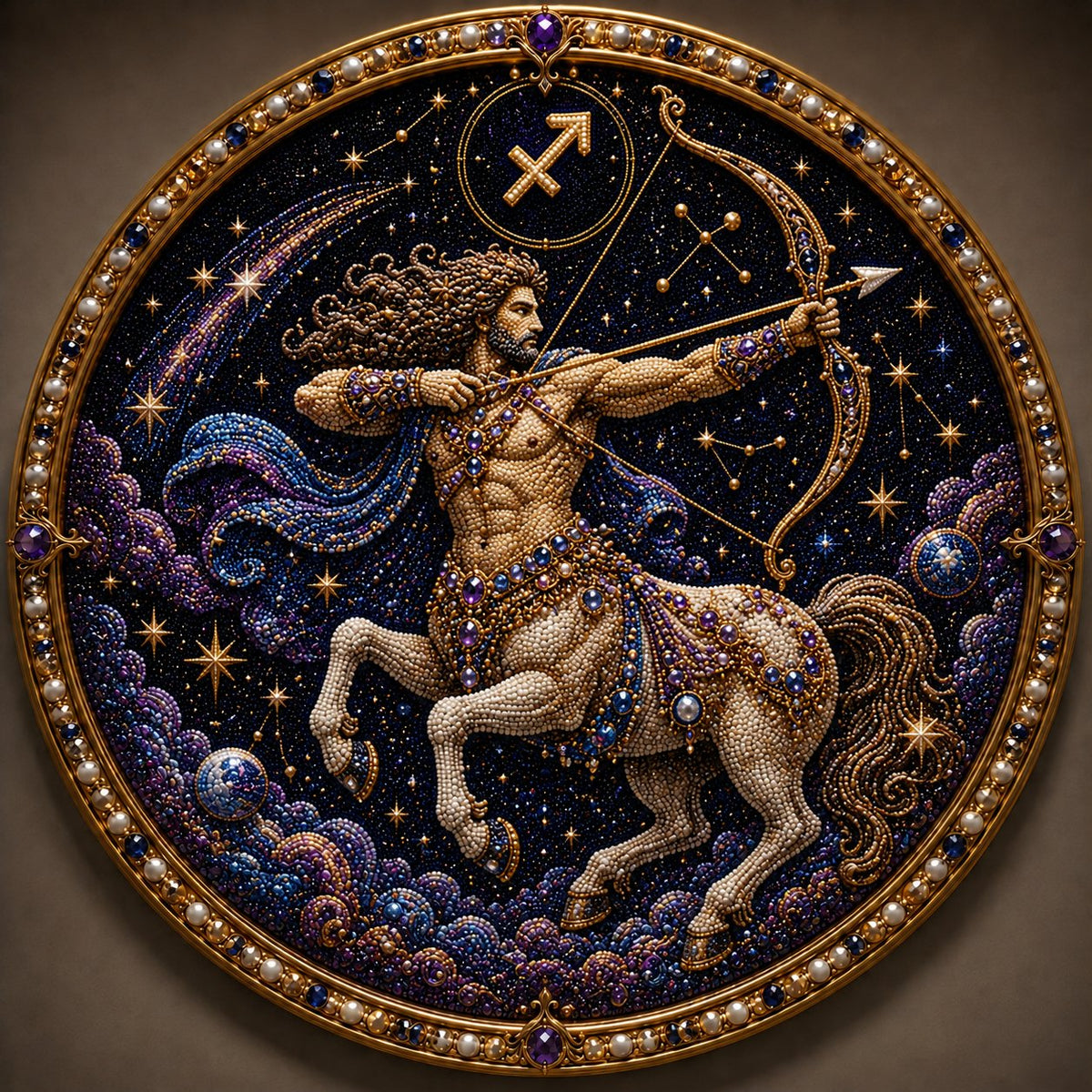 🔥 Last Day 49% OFF - 💎 12 Zodiac Signs Pearl Art Kit ♈💫 Bring Every Zodiac Sign to Life with Pearls