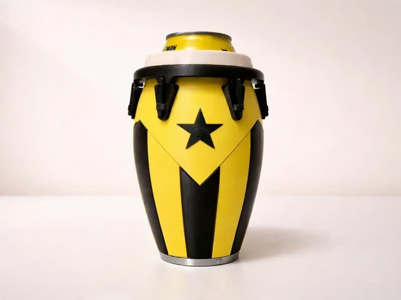 🎖️🪘Conga-Style Can Holder – Celebrate Caribbean Pride, One Sip at a Time