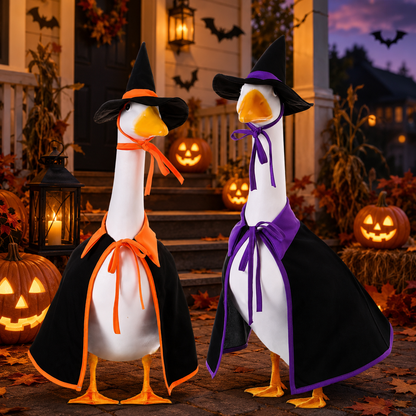 Porch Goose Halloween Series Outfits - Suit For 23 Inches Goose Statue