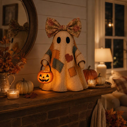 🎃LIMITED-TIME OFFER – Lighted Vintage Patchwork Ghost ✨