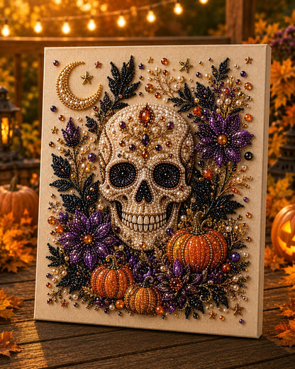 💥 Last Day 49% OFF – 👻✨ Halloween Pearl Art DIY Kits – Turn Tiny Pearls into Spooky-Cute Magic