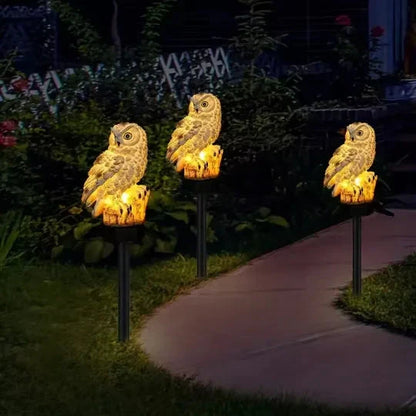 🔥Hot Sale🔥Waterproof Solar Owl Light – LED Pathway Light for Lawn, Garden & Outdoor Decor