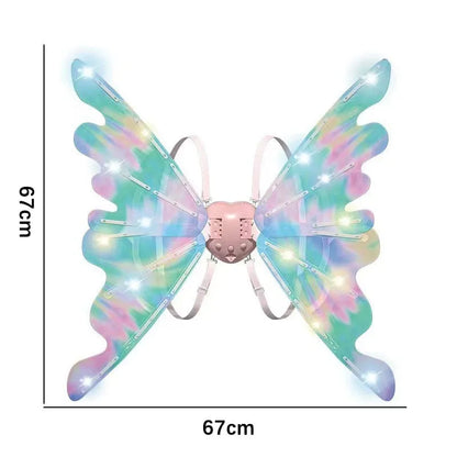 Glowing Fairy Wings For Girls Pretend Play Dress-up toys , Butterfly Wings for 3+ year Years Girls, Fun Play, Fancy Toy for Kids Halloween, Christmas Birthdays gift