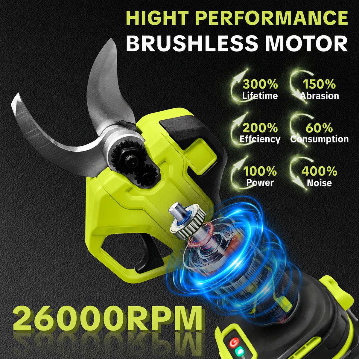 🌿 Cordless Electric Pruning Shears – Easily Cut Tree Branches ⚡