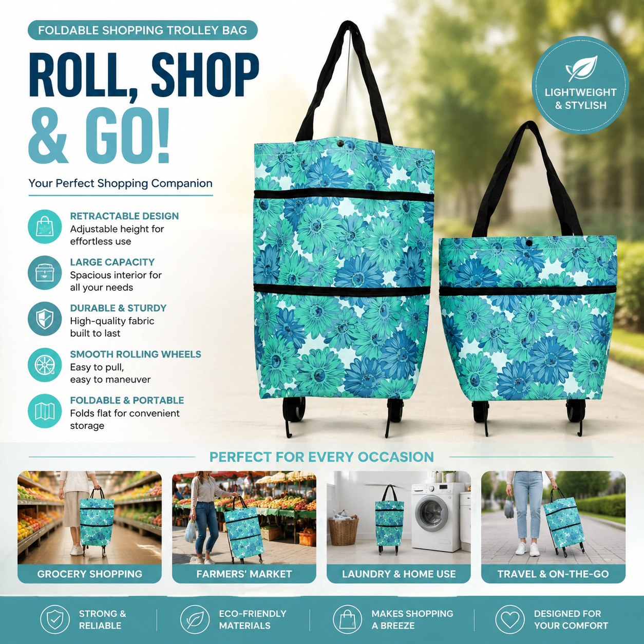 🔥HOT SALE 44% OFF🔥Foldable 2-in-1 Shopping Bag