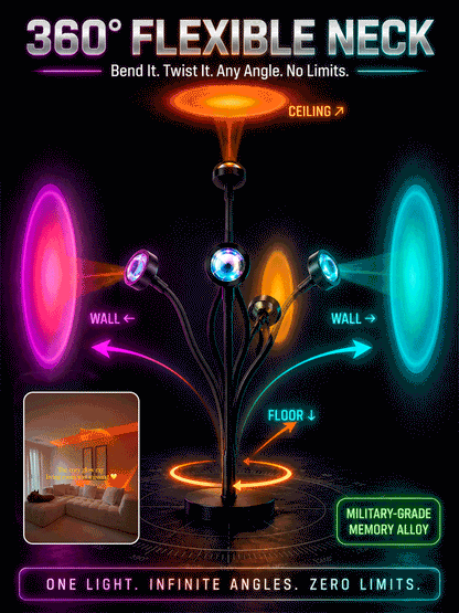 🌅 Sunset Ambient Light: One-Tap Romantic Lighting, Say Goodbye To Dull Rooms! Just 1 Second, Bring Stunning Sunset Glow Into Your Home ✨