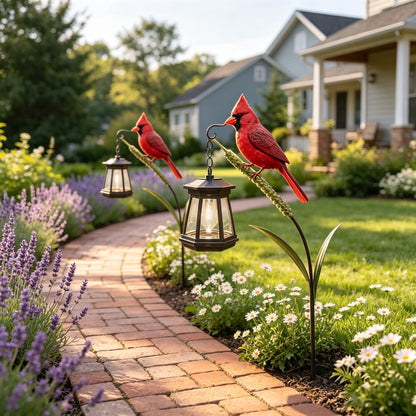 🔥Hot Sale 58% OFF🐦 Cardinal Solar Light—A Beautiful Garden Light That Feels Full of Life