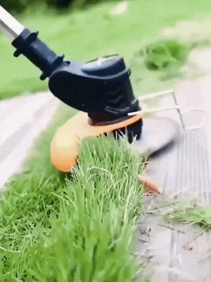 🌿 Lightweight Cordless Grass Trimmer Quiet 9000 RPM Powerful Long Battery Life Foldable Easy Storage