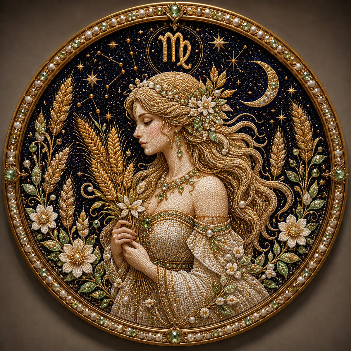 🔥 Last Day 49% OFF - 💎 12 Zodiac Signs Pearl Art Kit ♈💫 Bring Every Zodiac Sign to Life with Pearls