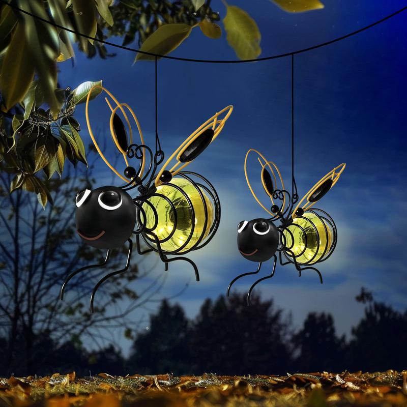 🐝 Outdoor Hanging Solar Bee Light – Charming Garden Décor With A Warm Evening Glow