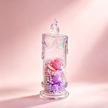 🌹Realistic Rose Candle Lights — Battery-Powered, Smoke-Free LED Roses for Home Decor, Weddings, Parties & Gifts ✨