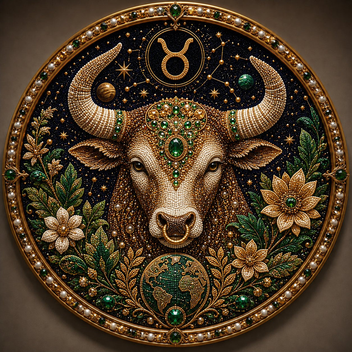 🔥 Last Day 49% OFF - 💎 12 Zodiac Signs Pearl Art Kit ♈💫 Bring Every Zodiac Sign to Life with Pearls