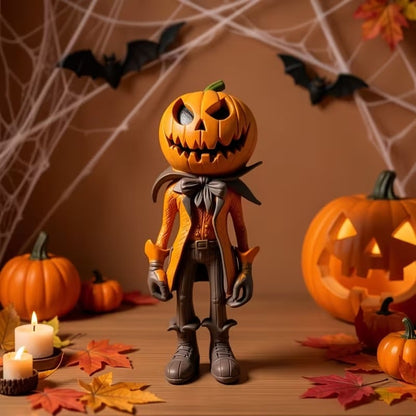 🎁✨️Only $38.98 This Week🌟🎃 Halloween Pumpkin Man Figurine – 👻Whimsical Autumn Tabletop Décor
