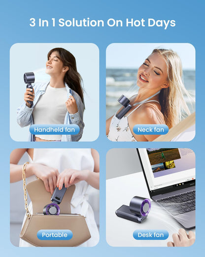 ❄️Ice in Your Pocket. Hurricane in Your Hand🥶Ultra-High Speed Portable Fan🌪️