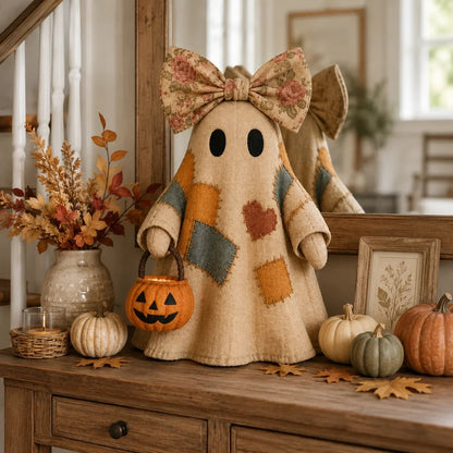 🎃LIMITED-TIME OFFER – Lighted Vintage Patchwork Ghost ✨