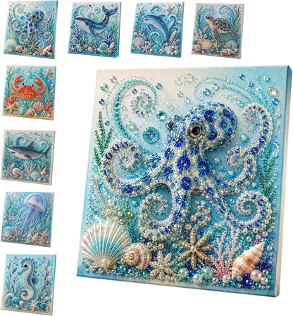🔥 Up To 61% OFF Sale - 🌊✨ Ocean Theme Pearl Art DIY Kit – Relaxing DIY Craft to Create Stunning Coastal Artwork