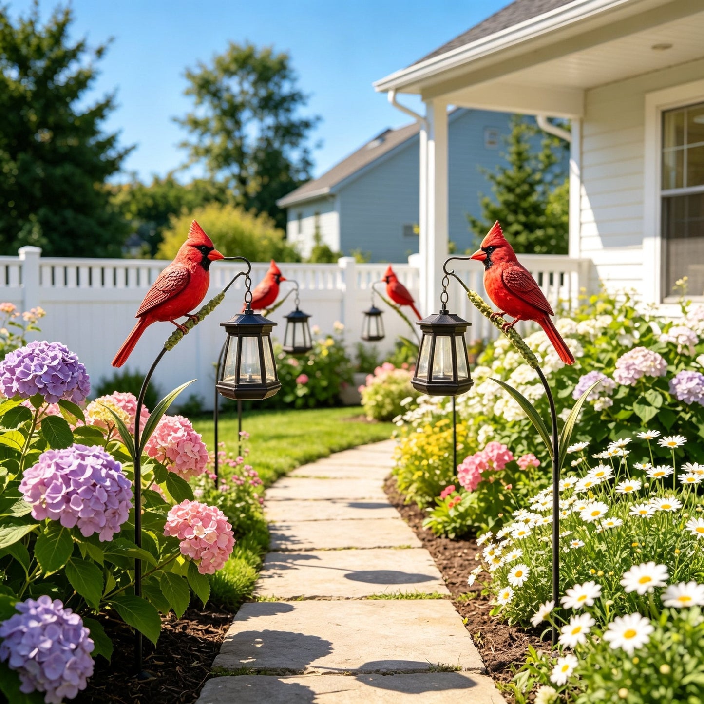 🔥Hot Sale 58% OFF🐦 Cardinal Solar Light—A Beautiful Garden Light That Feels Full of Life