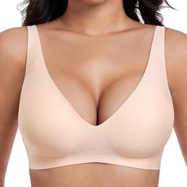 Seamless Wireless Full-Coverage Bra