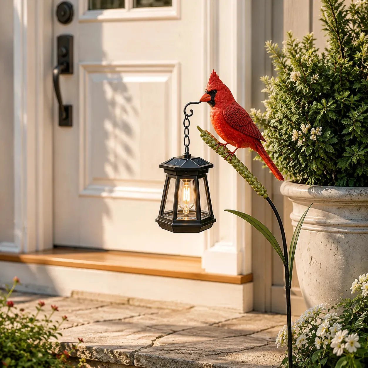 🔥Hot Sale 58% OFF🐦 Cardinal Solar Light—A Beautiful Garden Light That Feels Full of Life