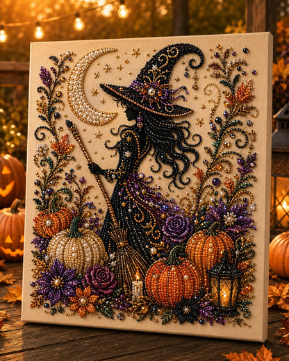 💥 Last Day 49% OFF – 👻✨ Halloween Pearl Art DIY Kits – Turn Tiny Pearls into Spooky-Cute Magic