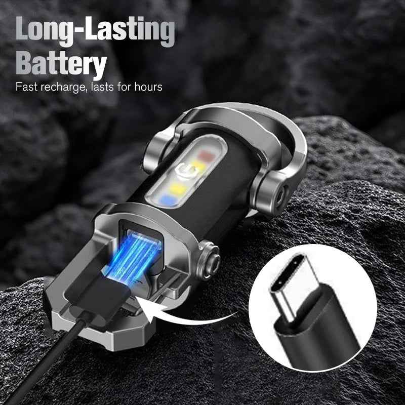 Portable & Rechargeable Bright Keychain Flashlight 🔋🔦