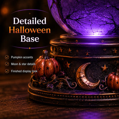 🎃Early Purchase - 50% OFF Now👻Halloween Raven Crystal Ball Lighted Decor