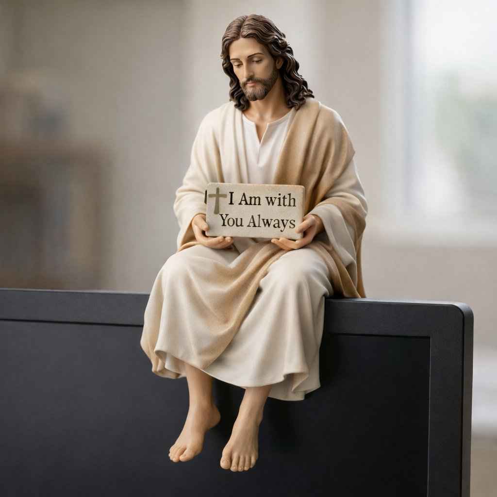 🔥Hot Sale 50% OFF -✨Handcrafted Jesus Figurine✝️Serene Desk Companion🙏