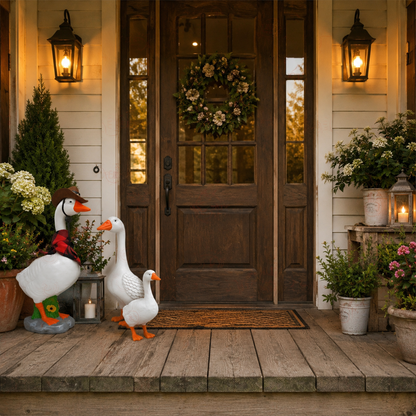🪿 Classic Porch Goose Statue – Cozy Country Charm for Every Season🌿