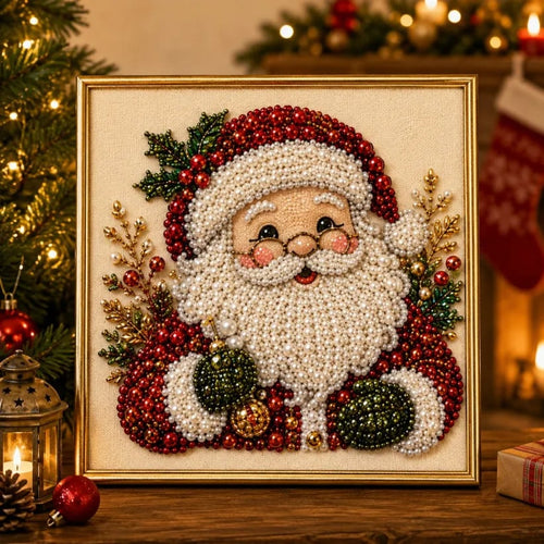 🧘Relaxing & Beginner Friendly -🌲DIY Pearl Diamond Painting Art  Christmas Series Kit