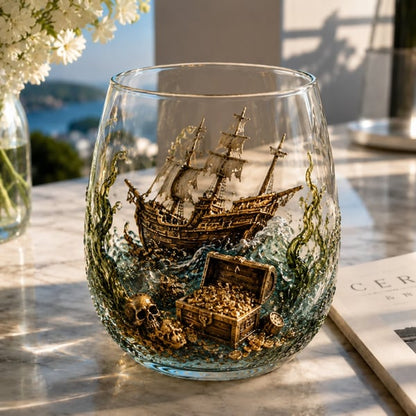 🌊 Legendary Ocean Treasure Crystal Set for Whiskey Lovers & Home Bar Collectors ⚓✨