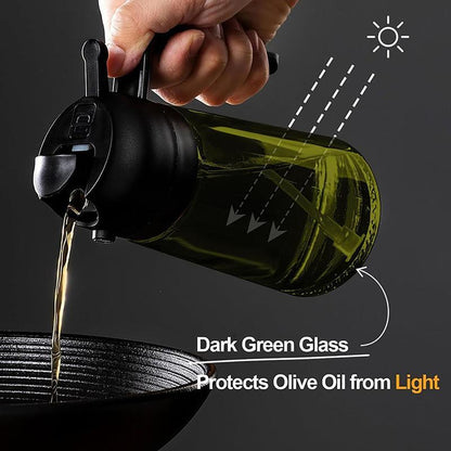 2-in-1 Oil Sprayer ⚫ Light-Blocking | 16oz/470ml 📏