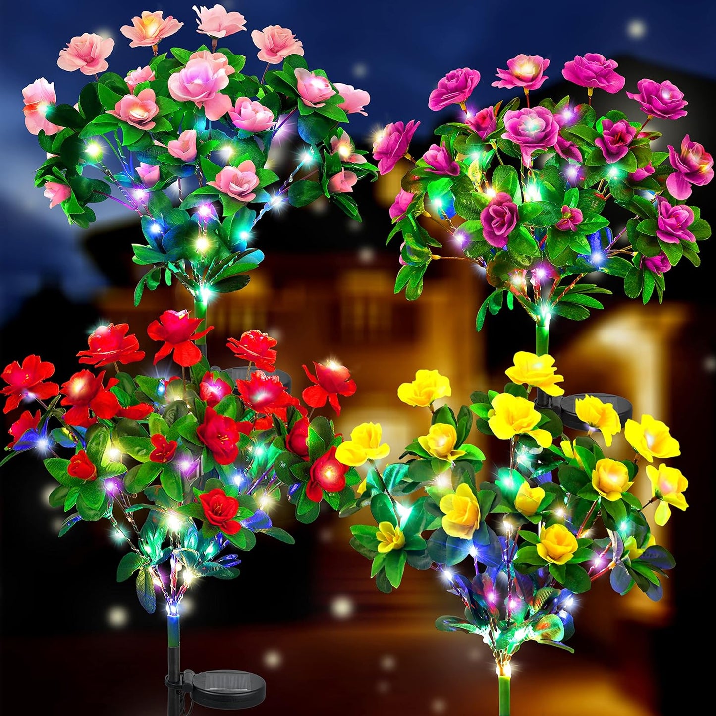 🌸Flash Sale✨Buy 1 Get 1 Free-LED Solar Flower Lights Azalea