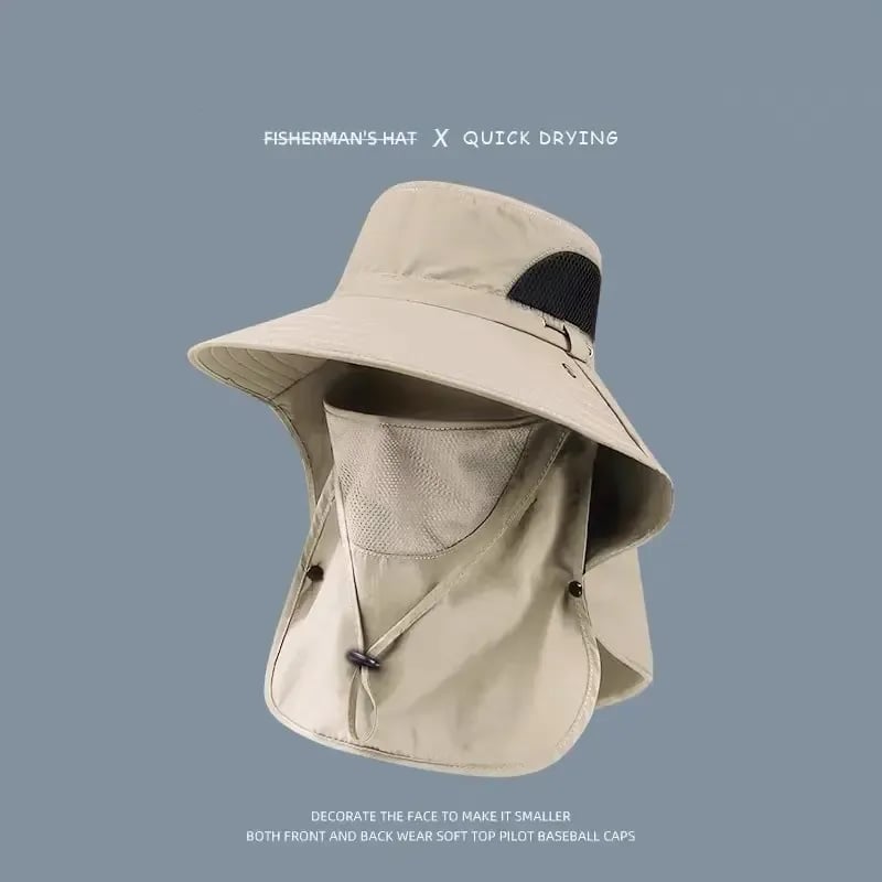 Spring/Summer Fisherman's Hat Detachable Outdoor Fishing Face Covering Neck Protection